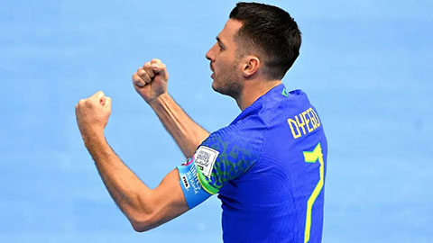 Ngược dòng nghẹt thở trước Ukraine, ĐT futsal Brazil vào chung kết World Cup